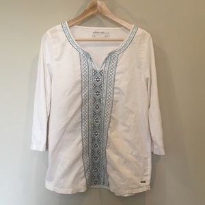 Eddie Bauer Embroidered Blouse